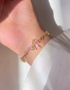 Bow bracelet zircon
