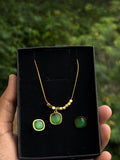 Emerald green set