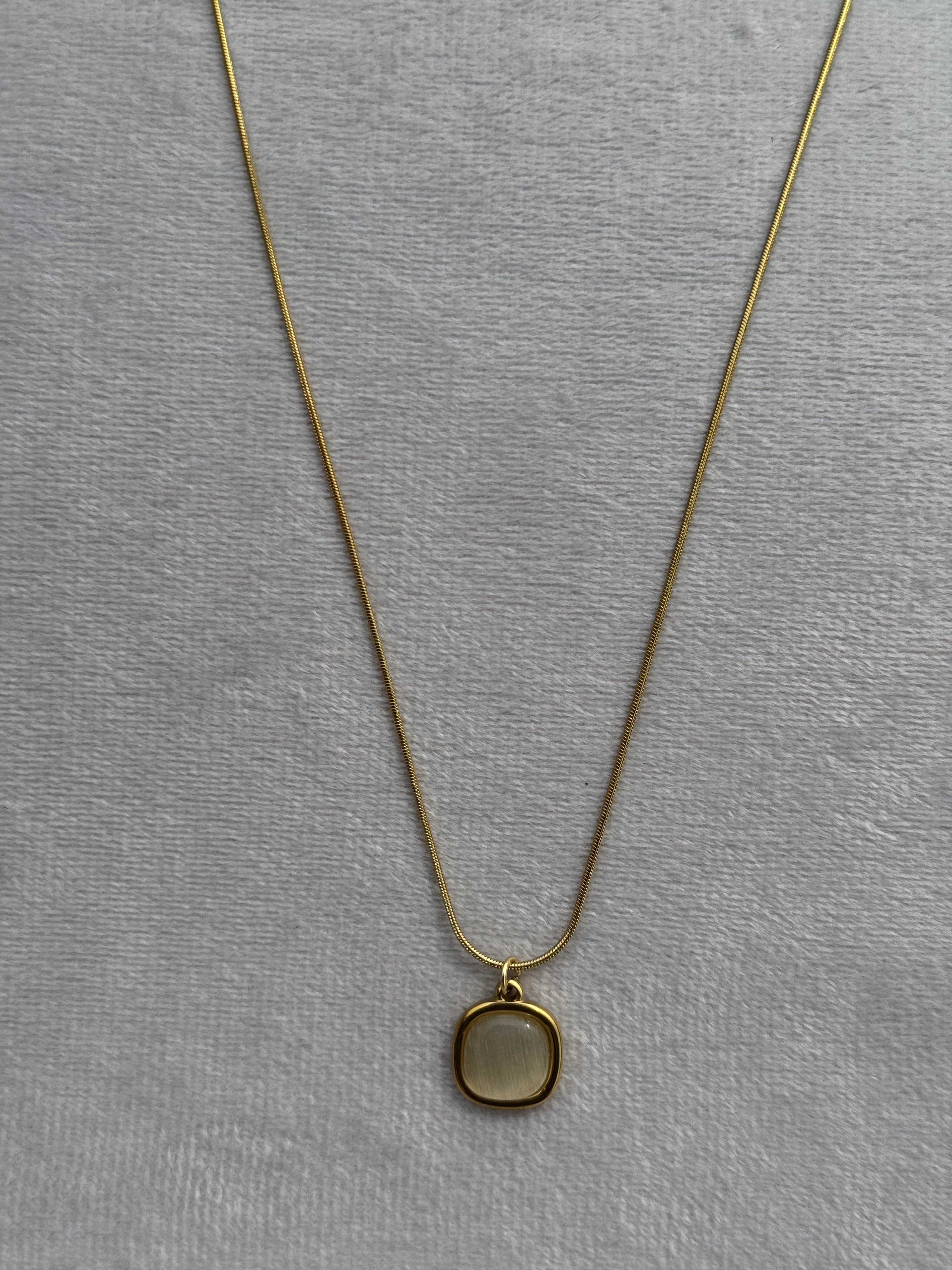 White-stone pendant