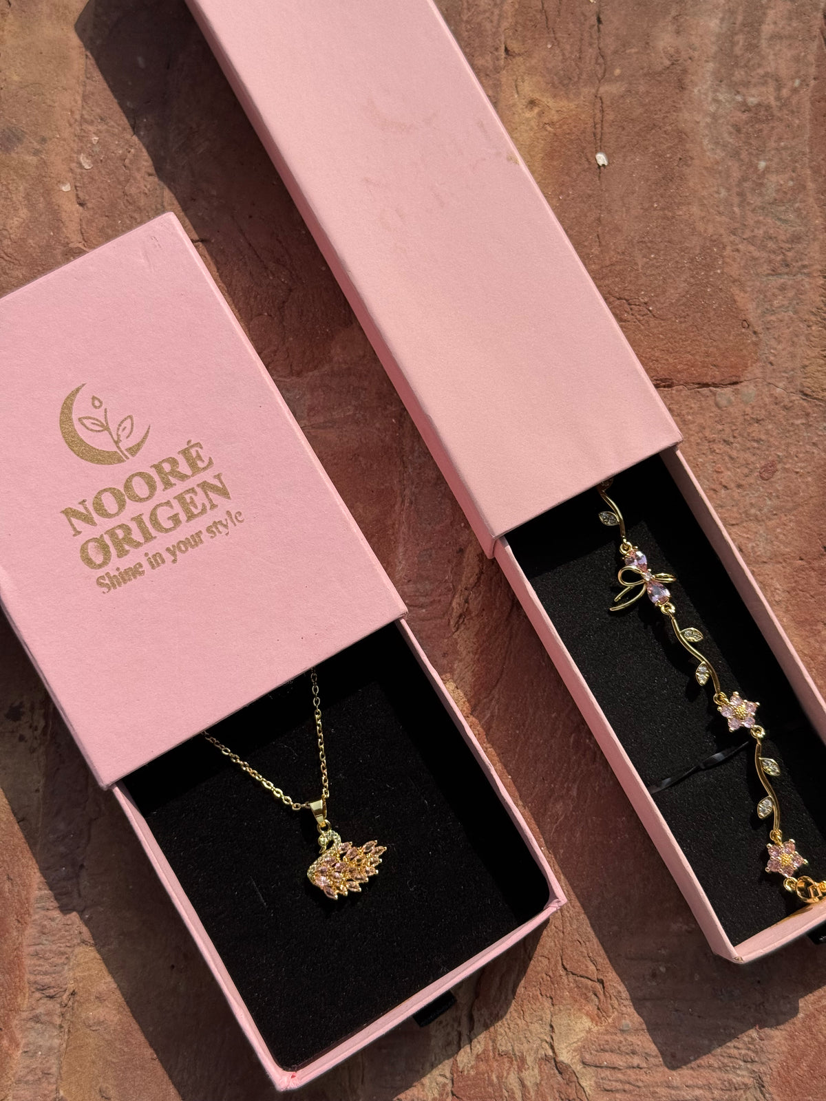 Swan with Pookie Bracelet Set For Girls