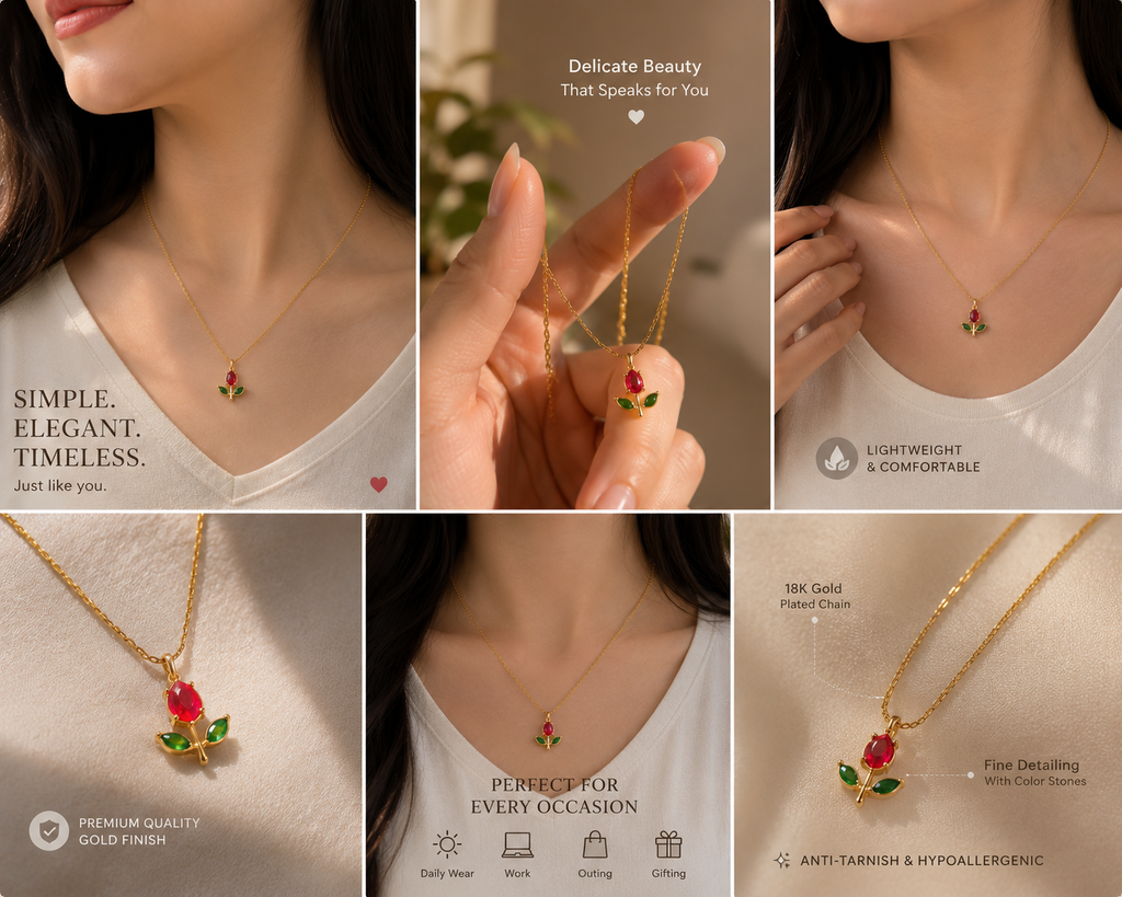 Tiny Tulip pendants for Girls/Women