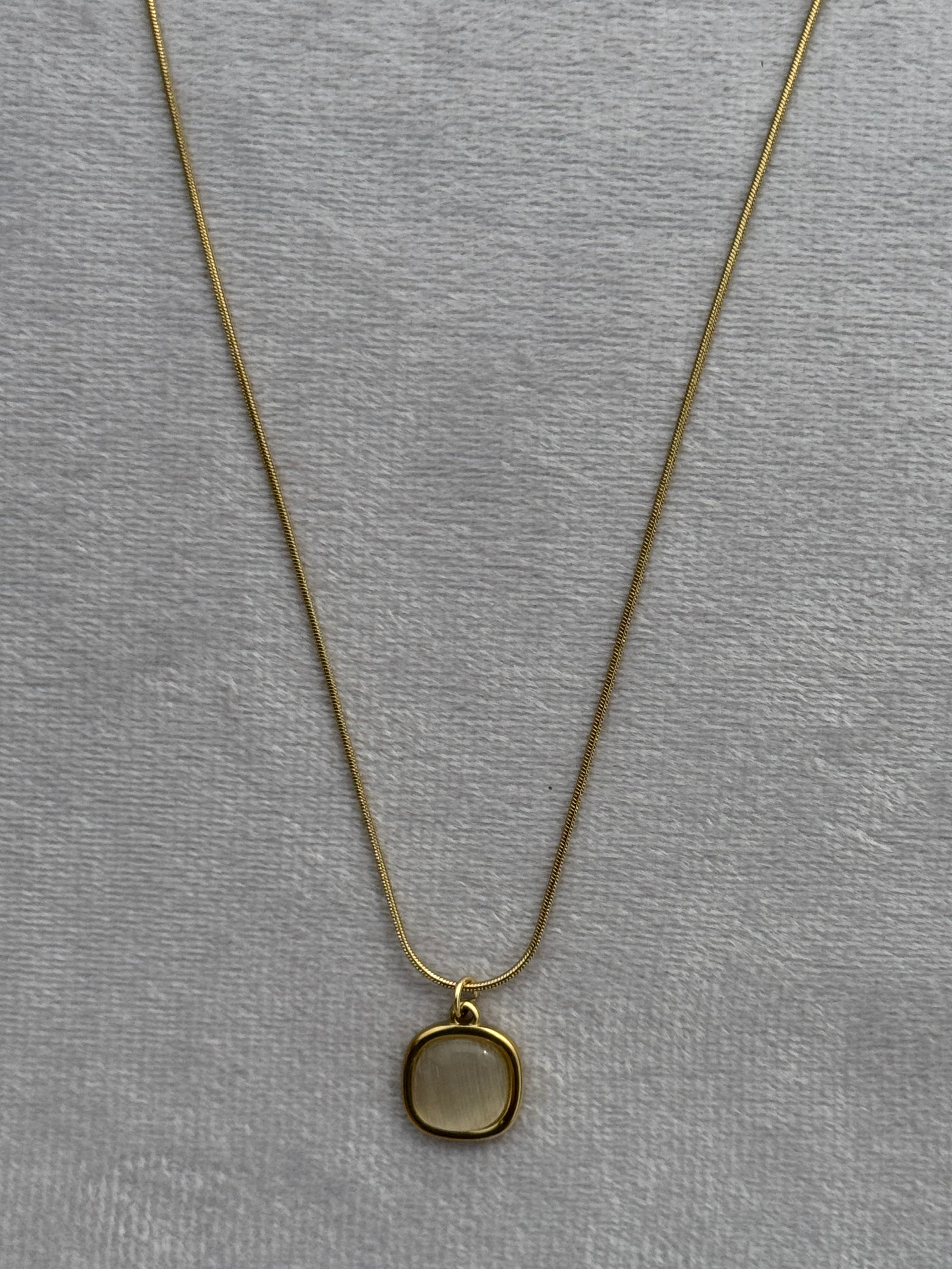 White-stone pendant
