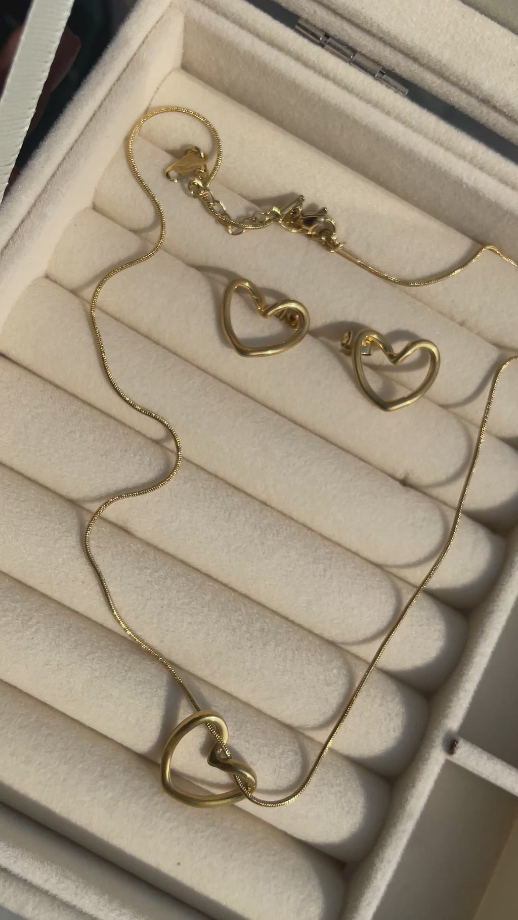 Heart Pendant with Earrings | Gold Jewelry Pakistan